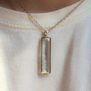 Live For The Hope Of It All - Inspired Necklace - Resin Necklace by Rosa Lia
