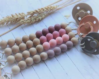 Dummy Chain | Pacifier Clip | Dummy Holder | Dummy Clip | Silicone Dummy Chain | Baby Girl Dummy Chain | Newborn Gift | Handmade Baby Gift