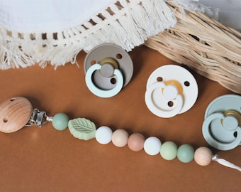 Dummy Chain | Baby Pacifier | Dummy Holder | Dummy Clip | Silicone Dummy Chain | Silicone Beads Chain Pacifier Clip | Baby Shower Gift