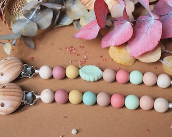 Dummy Chain | Baby Pacifier Clip | Dummy Holder | Dummy Clip - Silicone Dummy Chain | Silicone Beads Chain | Newborn Gift | Baby Shower Gift