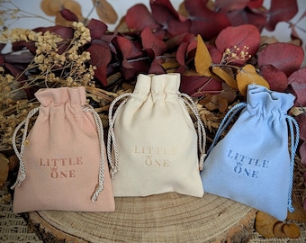 Dummy Chain Gift Pouch | Personalised Drawstring Pouch | New-born Gift Pouch | Dummy Clip Storage | Keepsake Pouch | Baby Shower Gift |