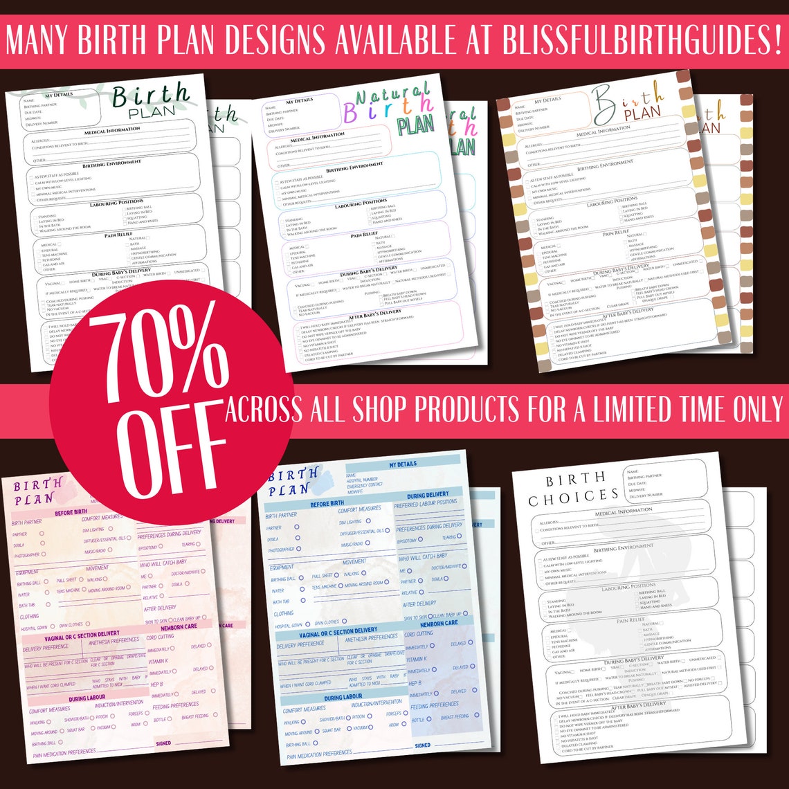 Birth Plan Template Printable Editable Gentle C Section Birth Plan ...