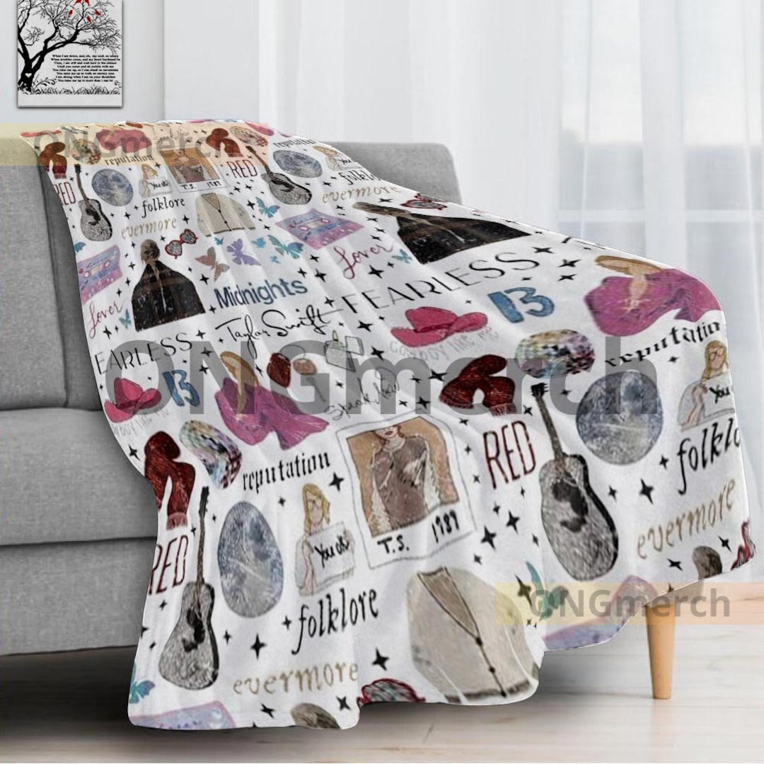 Taylor Swift Fleece Blanket Christmas Swiftie Wearable Soft Etsy