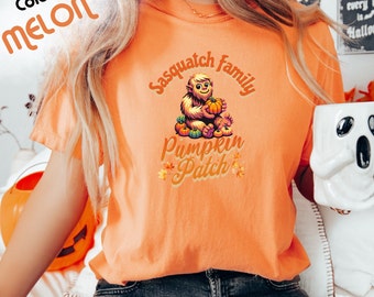 Sasquatch Pumpkin Patch Comfort Colors Halloween Shirt
