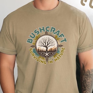 Bushcraft Lifestyle, Wilderness Survival T-shirt, Survivalist, Primitive Skills, Outdoors, Camping, Backpacker Gift, Ancient Ways, Survival