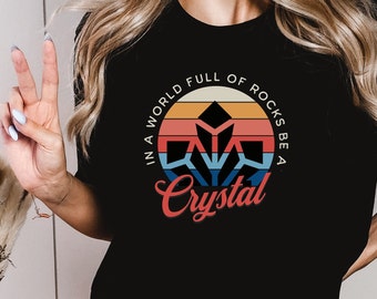 Crystal Lover T-Shirt: Boho Witchy Spiritual Shirt