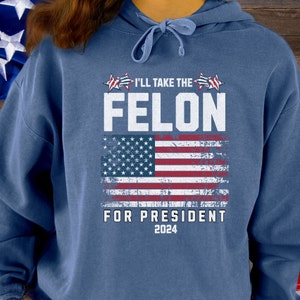 Verbrecher für Präsident, 2024, Konservativer Hoodie, Anti-Regierung, Patriot-Hoodie, Republikanisches Hoodie-Shirt, Antidemokrat-Sweatshirt, USA
