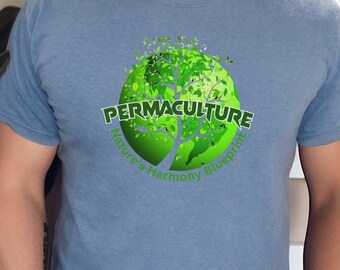 Permaculture Paradise Graphic Tee: Comfort Colors Sustainable Living Shirt