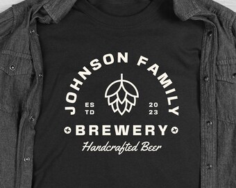Custom Brewer Shirt: Personalized Homebrew Tee, Beer Geek Gift