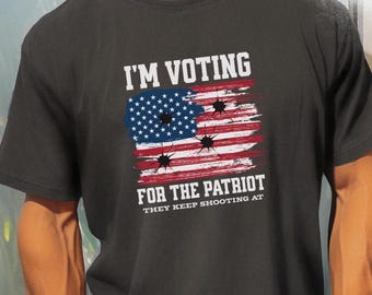 I'm Voting for The Patriot T-Shirt: Conservative USA Flag Tee