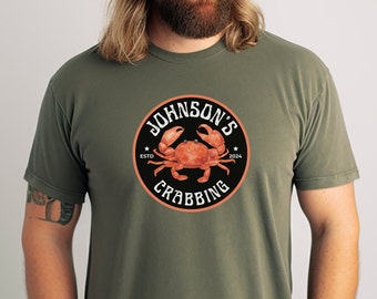 Op maat gemaakt Crab Lover-shirt: comfortkleuren Crab Lover-shirt