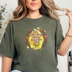 Christian Comfort Colors, Bible Verse, Christian Crew, Religious Gift, Jesus Shirt, Christian Apparel T Shirt, Baptism Gift for Her