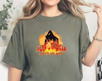 Hot Yoga Comfort Colors T-Shirt: Funny Workout Tee
