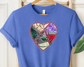 Quilted Cat T-Shirt: Whimsical Quilter Tee