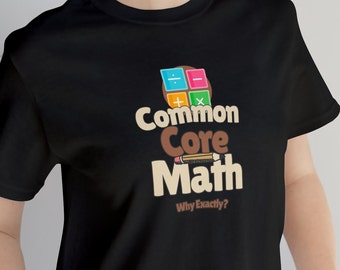 Chemise drôle de professeur de mathématiques : tronc commun, t-shirt amateur de mathématiques