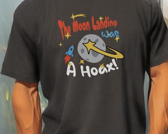 Mondlandung Hoax T-Shirt: Verschwörungsmythik Komfort Farben T-Shirt