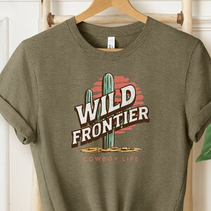 Wild West Shirt, Cowboy Life, Western Tee, Western Shirt, Desert Shirt, Southwest Shirt, Country Shirt, Desert Shirt, Cactus Scene Shirt