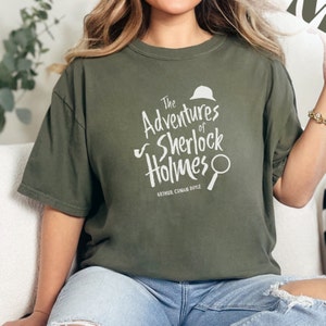 Sherlock Holmes, Arthur Conan Doyle, Classic Literature, Detective Fiction, Literary Shirt, Victorian, Book Lover, Literature Lover,Mystery