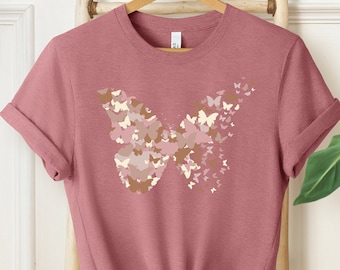 Monarch Butterfly T-Shirt: Evolve Vegan Tee, Gardener Gift