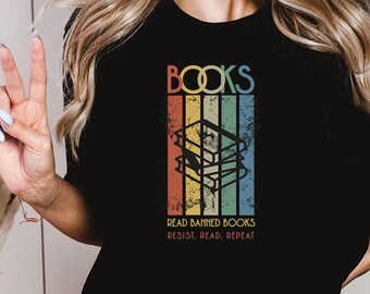 Banned Books Graphic T-Shirt: Book Lover Gift