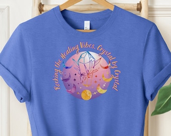 Crystal T-Shirt: Boho Witchy Shirt, Healing Crystal Lover Gift