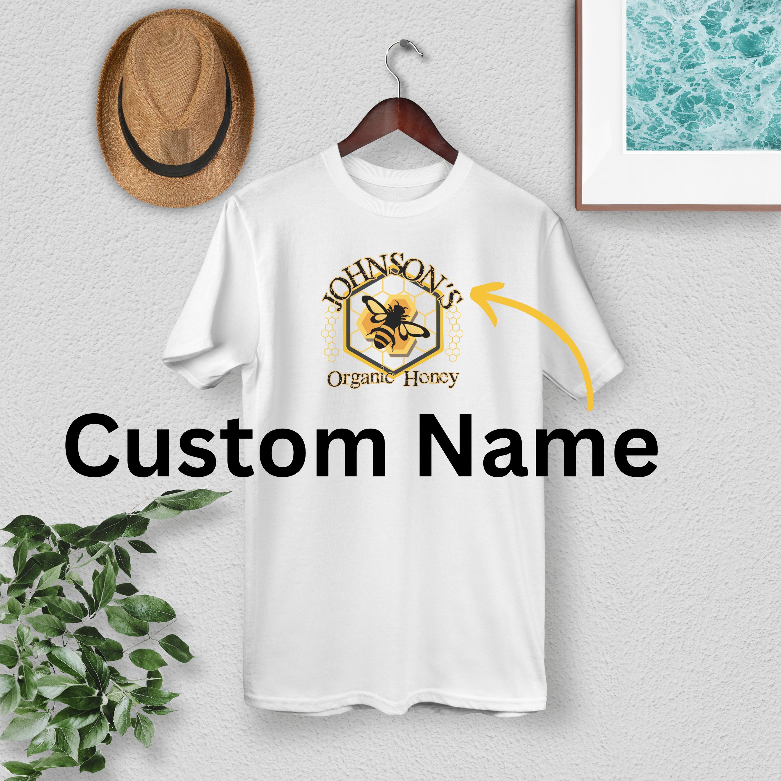 Honeycomb Bee T-shirt: Beekeeper Gift, Bee Hive Design - Etsy