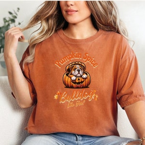 French Bulldog Shirt, Halloween Bulldog, French Bulldog Gifts, Frenchie Shirt, Floral French Dog Shirt, Pumpkin Spice Dog, Dog Mom gift