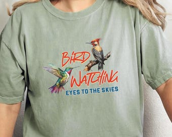 Camiseta divertida para observar aves: regalo para amantes de las aves, camiseta con humor para observar aves