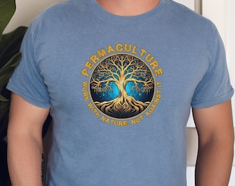 Camiseta gráfica Permaculture Paradise: camiseta Comfort Colors Food Forest