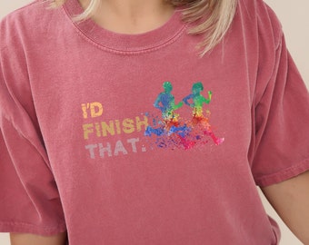 Halbmaraton Mama Shirt: Comfort Colors Laufendes T-Shirt