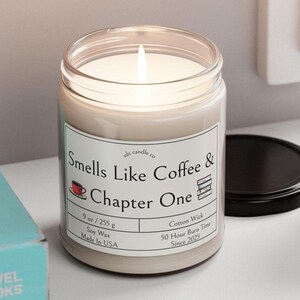 Candela per amanti dei libri, candela letteraria, regalo per bibliofili, candela libresca, candela profumata ai libri, candela da biblioteca, candela originale, candela da club del libro