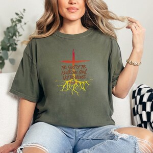 Christian Comfort Colors, Bible Verse, Christian Crew, Religious Gift, Jesus Shirt, Christian Apparel T Shirt, Baptism Gift for Her