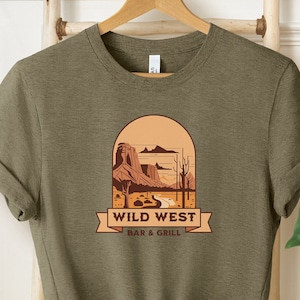 Wild West Shirt, Western Graphic Tee, Western Shirt, Desert Shirt, Art Tee, Southwest Shirt, Country Shirt, Desert Shirt, Cactus Scene Shirt
