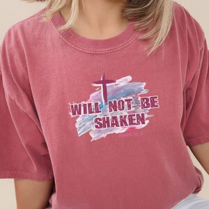 Christian Comfort Colors, Bible Verse, Christian TShirt, Religious Gift, Jesus Shirt, Christian Apparel T Shirt, Baptism Gift for Her
