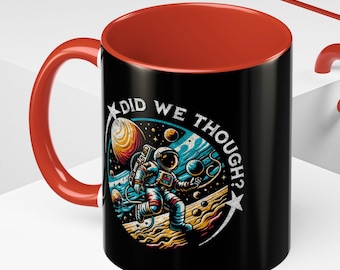 Taza de café Moon Hoax: un divertido regalo de teoría de la conspiración