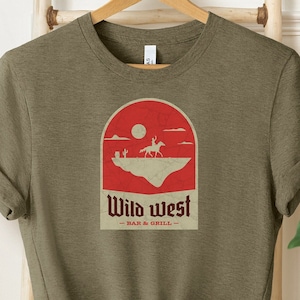 Wild West Shirt, Western Graphic Tee, Western Shirt, Desert Shirt, Art Tee, Southwest Shirt, Country Shirt, Desert Shirt, Cactus Scene Shirt