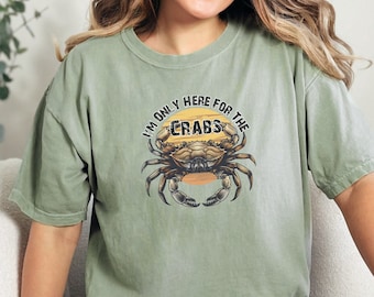 Krab minnaar shirt, strand leven shirt, grappige krab shirt, Sea Life shirt, krab Tee, krabben shirt, krab jacht shirt, crabulous shirt, krab geschenken,