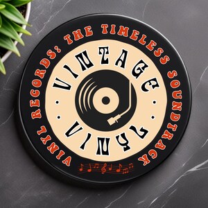 Vinyl Coaster, Record Coaster, Music Lover Coaster, Retro Coaster, LP Coaster, Turntable Coaster, Vinyl Decor, Record Decor, Music Coaster