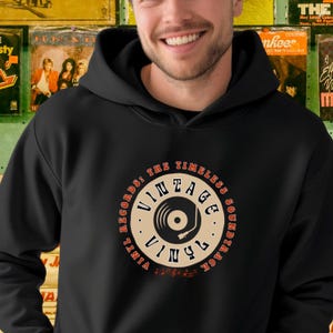 Vinyl Records, Customs Vinyl Record Hoodie, Vinyle Records, Customer Records, Vinyl Records Gift, Vinyl Records Lover, Vinyl Record Hoodi