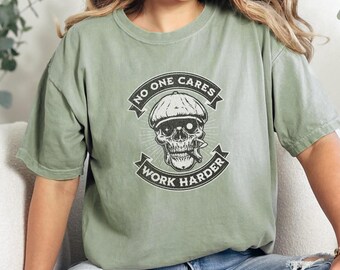 Maglietta Work Harder: maglietta motivazionale da palestra, vestibilità unisex