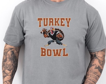 Aangepast Turkije Bowl-T-shirt: Family Thanksgiving Game-T-shirt
