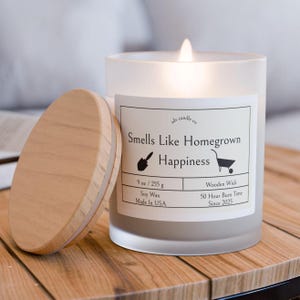 Gardening candles, Homegrown gifts, Garden happiness, Fresh garden scents, Herb garden candles, Garden relaxation gifts, Floral candles