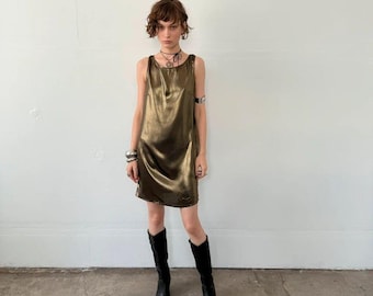 00s Cop Copine Gold Midi Dress