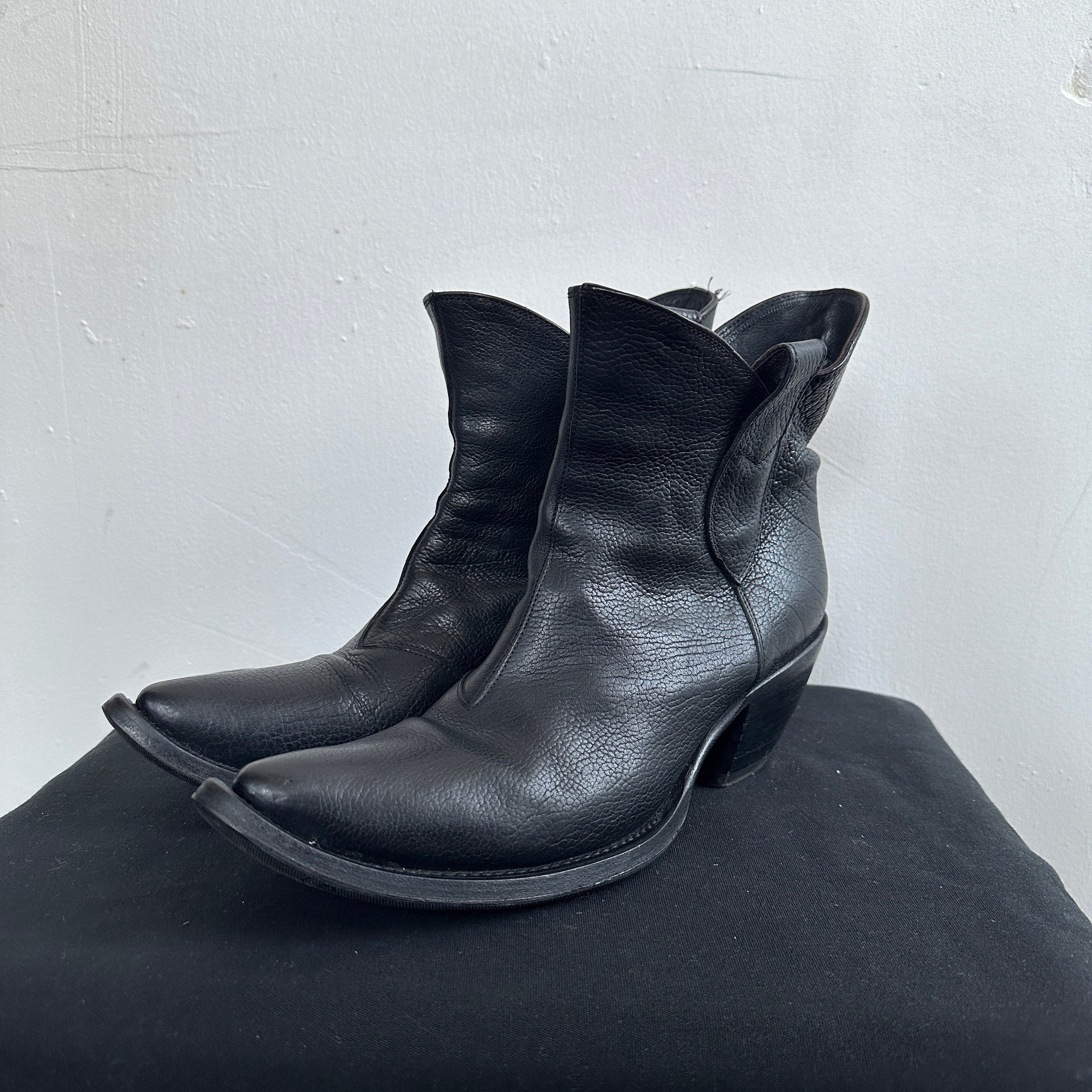 Vintage Gianni Barbato Cowboy Leather Boots - Etsy Canada