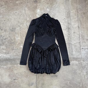 monique lhuillier black dress H&M Black Mesh Insert Midi Dress – Circular Clothing Co