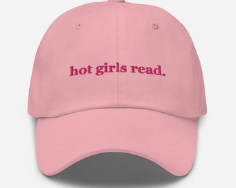 Embroidered Hot Girls Read Dad Hat