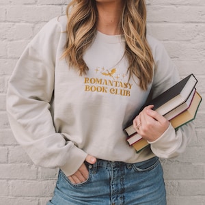 Embroidered Romantasy Book Club Crewneck Sweatshirt