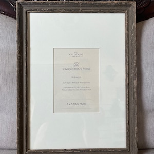 Authentic Antique Rustic Wood 5x7 Picture Frame Ready to Hang