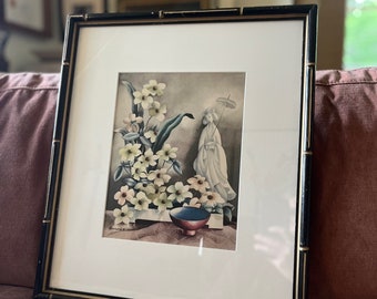 Framed Vintage Asian Themed Print