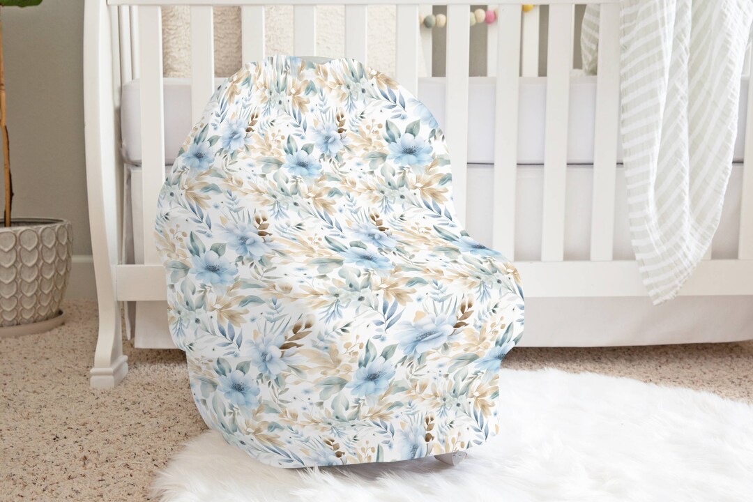 Baby Car Seat Cover & Nursing Scarf - 5-in-1 Stretch Breathable Cover For Strollers